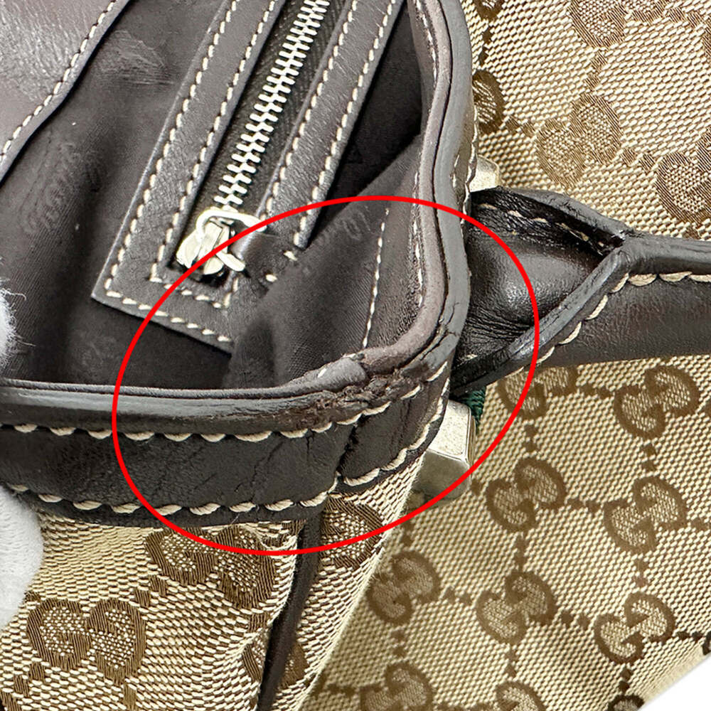 Gucci GUCCI Women's Handbag, Brand Tote Bag, GG Canvas, Sherry, Beige/Brown, ... - Picture 7 of 10
